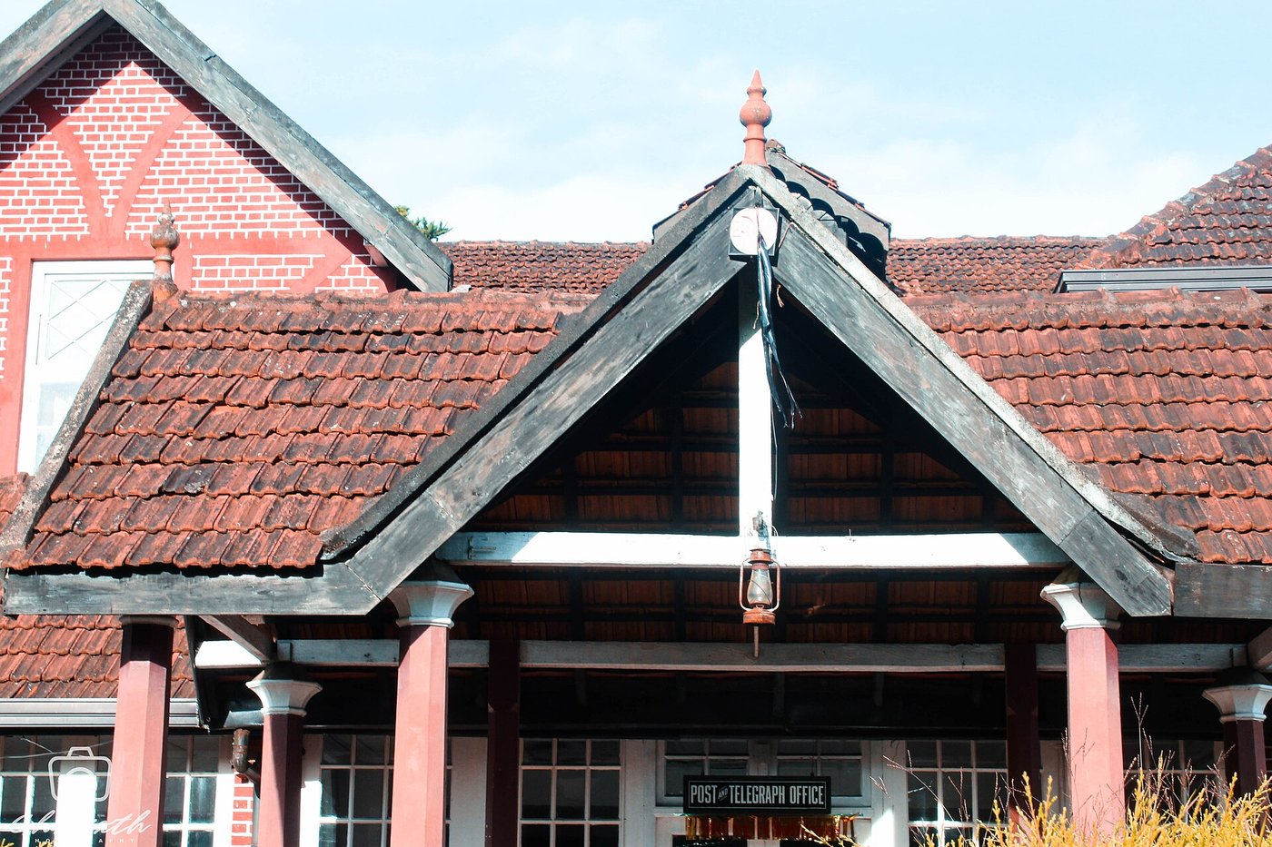 Colonial-era buildings near the Grand Hotel area, Nuwara Eliya, Sri Lanka