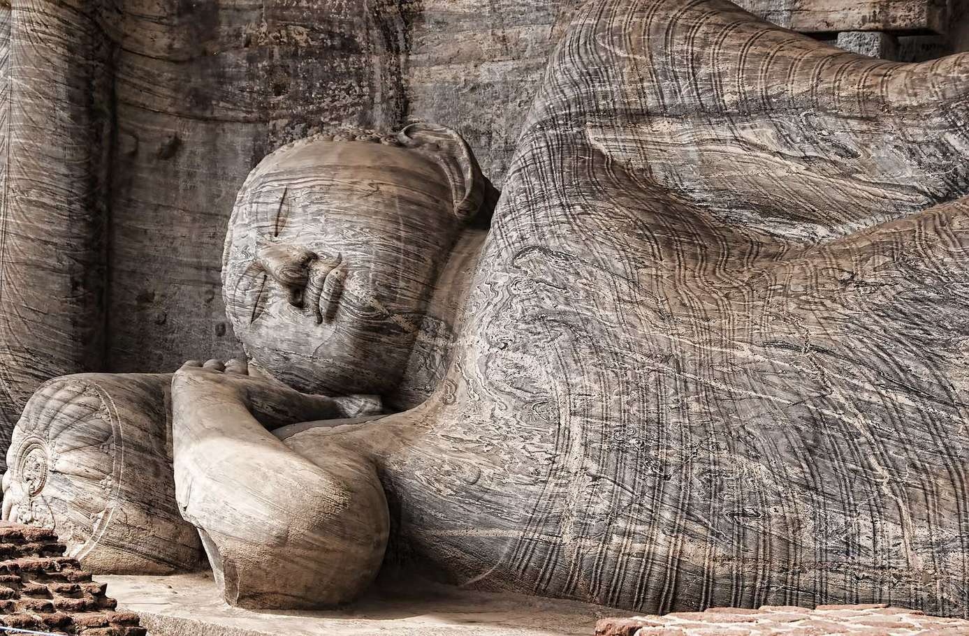 Rock-cut Buddha statues at Gal Vihara, Polonnaruwa