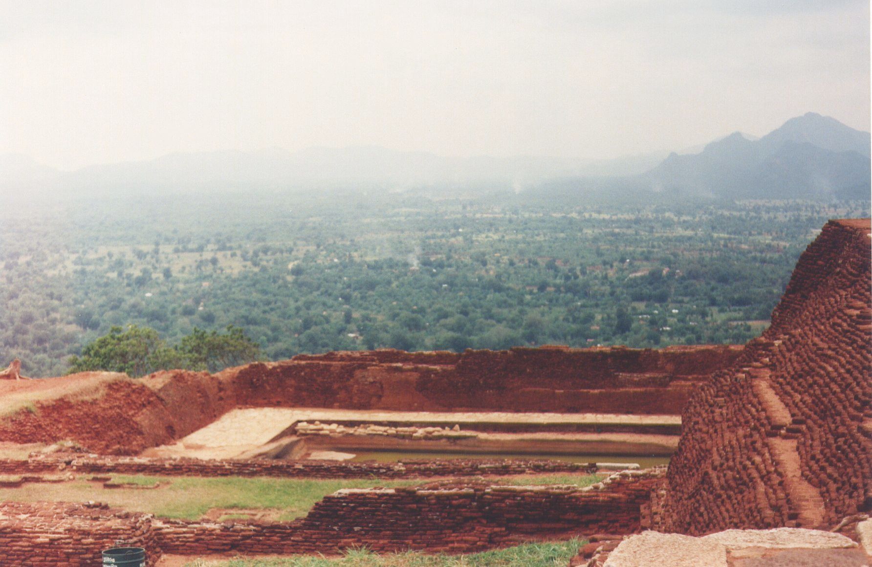 Ruins of the royal palace complex at the summit of Sigiriya